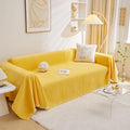 MEETSKY Yellow Couch Cover Oversized Chair Sofa Cover Single Chenille Couch by MEETSKY