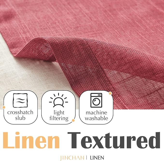jinchan Linen Farmhouse Valances - Image 8