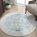 jinchan Round Rug 5ft Area Rug by JINCHAN