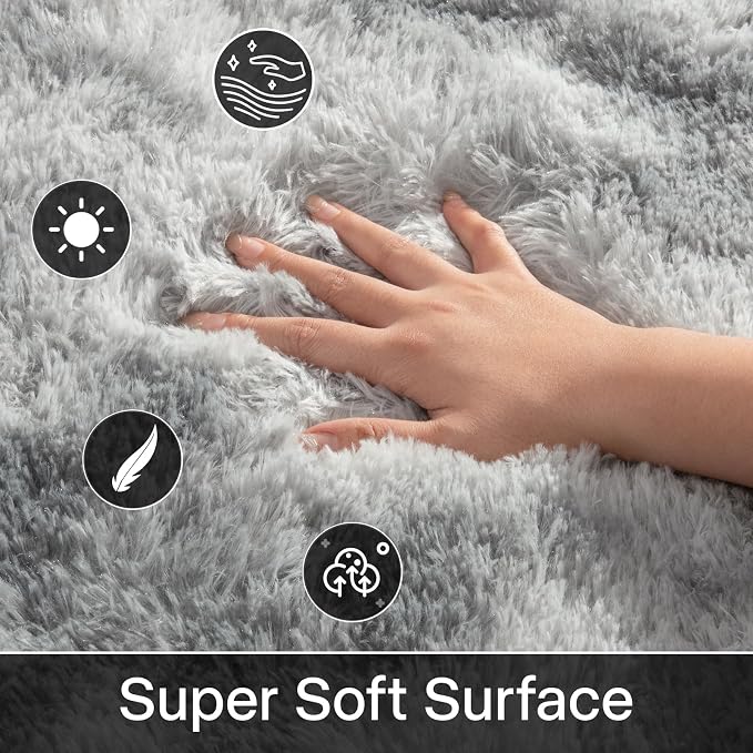 Merelax Soft Area Rugs for Livingroom Bedroom, Shaggy Plush Fuzzy Fluffy Carpet - Image 4