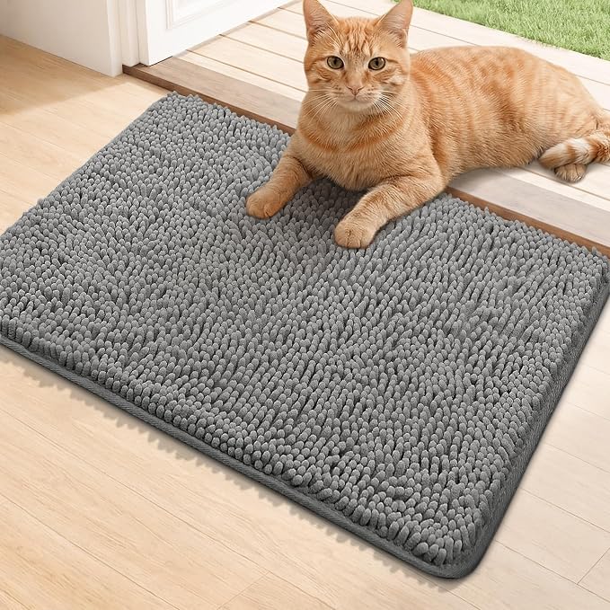 Bcoimo Super Absorbent Cat Door Mat, Pet Rugs by Bcoimo