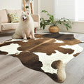 Easycozy Faux Cowhide Cow Print Rug: 5.2 x 6.2 Western Decor Faux Cowhide by HomeWesternDecoration
