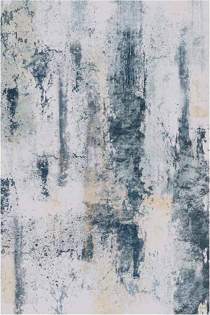 5x7 Area Rugs for Living Room, Modern Abstract Washable Rug, Boho Non Slip Low - Image 9