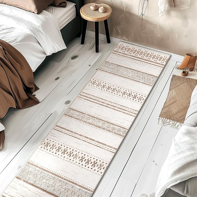 BESTSWEETIE 2x6 Area Rugs for Living Room Washable Moroccan Farmhouse Neutral - Image 9