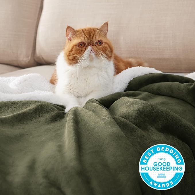 Bedsure GentleSoft Sherpa Fleece Twin Size Blanket - Image 2
