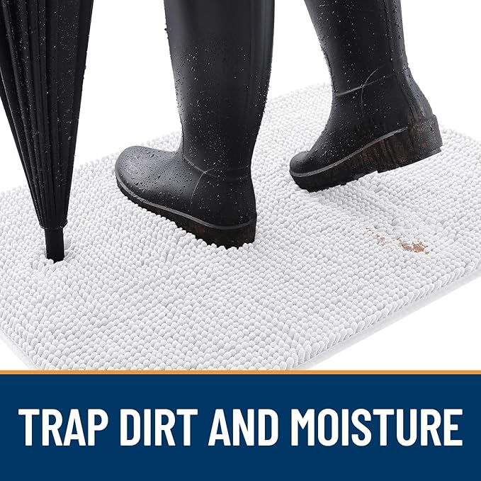 OLANLY Dog Door Mat for Muddy Paws 36x24, Absorbs Moisture and Dirt, Absorbent - Image 2