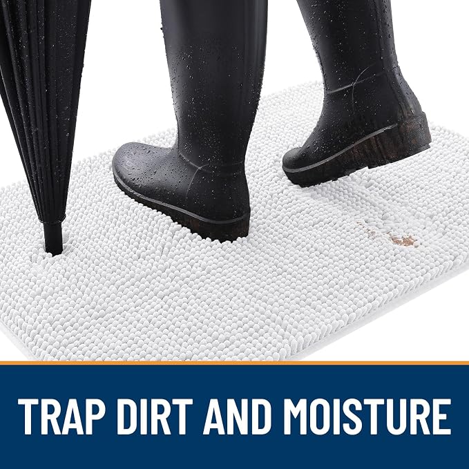 OLANLY Dog Door Mat for Muddy Paws 59x32, Absorbs Moisture and Dirt, Absorbent - Image 2