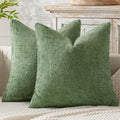 MIULEE Pack of 2 Couch Throw Pillow Covers 18x18 Inch Sage Green Modern Boho by MIULEE