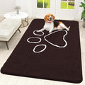 OLANLY Dog Door Mat for Muddy Paws 70x46, Paw Print Design, Absorbs Moisture by OLANLY