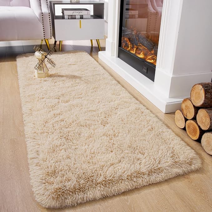 Chicrug Soft Runner Rugs for Bedroom Living Room Plush Fluffy Rug 3x8 Feet - Image 2