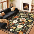 RELEANY Floral Nursery 8x10 Area Rugs Washable Print Boho Cute Carpet Non Slip by RELEANY