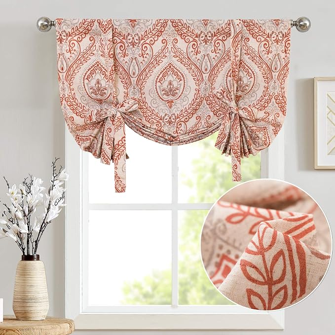 jinchan Faux Linen Tie up Valance - Image 2