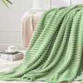 BEDELITE Fleece Throw Blanket for Couch – 3D Ribbed Jacquard Soft and Warm by BEDELITE