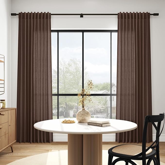 Cappuccino Curtains 63 Inches Long 2 Panel Sets - Image 5