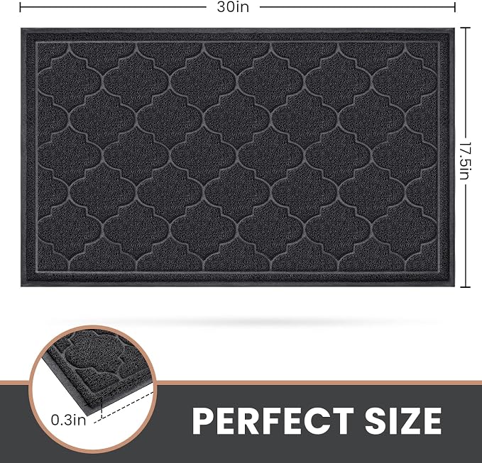 LuxStep Door Mat Large Indoor Outdoor Doormat, Non-Slip Low-Profile Design - Image 3