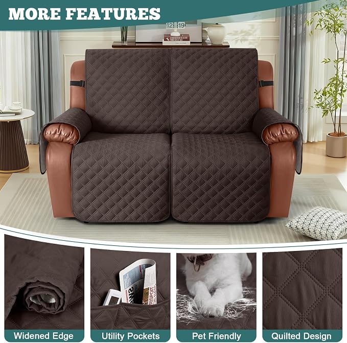 Ruaozz Waterproof Recliner Sofa Covers, 1-Piece Couch Covers - Image 5