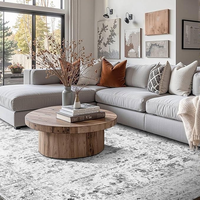 4x6 Area Rugs for Living Room, Small Washable Non Slip Entry Rugs, Vintage Boho - Image 2