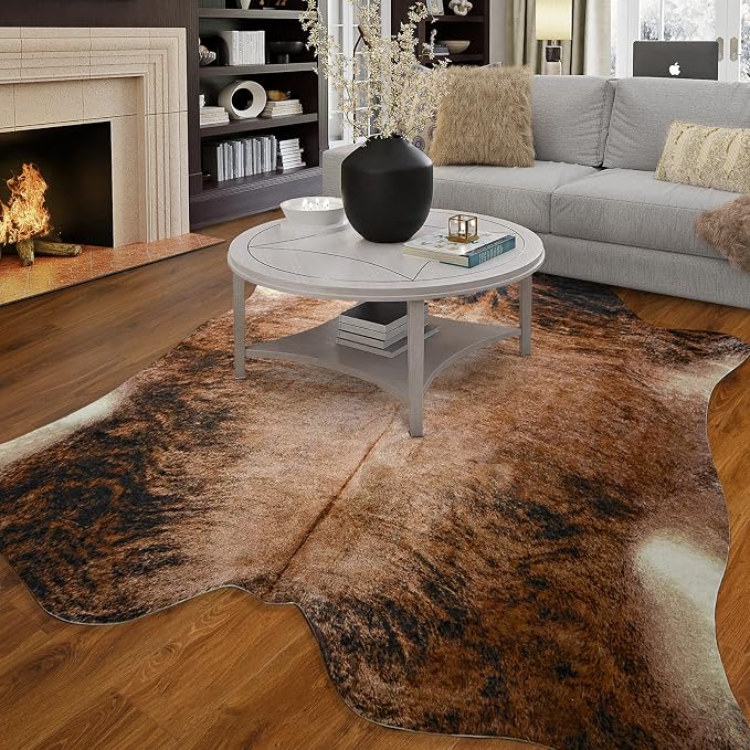 Easycozy Faux Cowhide Large Cow Print Rug - Image 5