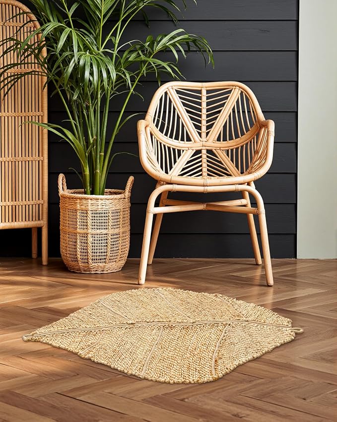 DEXI Jute Door Mat Inside Entryway Braided Woven, 20x32 Front Entrance Doormat - Image 4