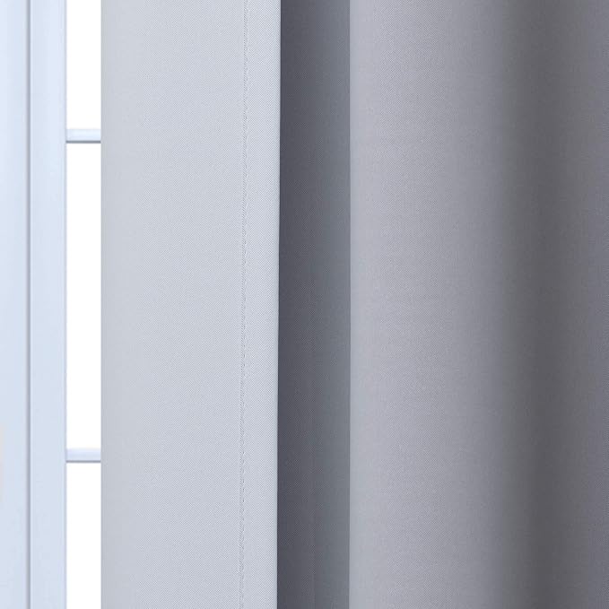 Yakamok Room Darkening Ombre Curtains 63 Inch Length, Light Blocking Grommet - Image 7