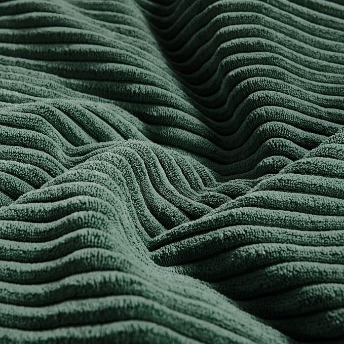 Fancy Homi Set of 2 Dark Green Decorative Throw Pillow Covers 16x16 Inch - Image 5