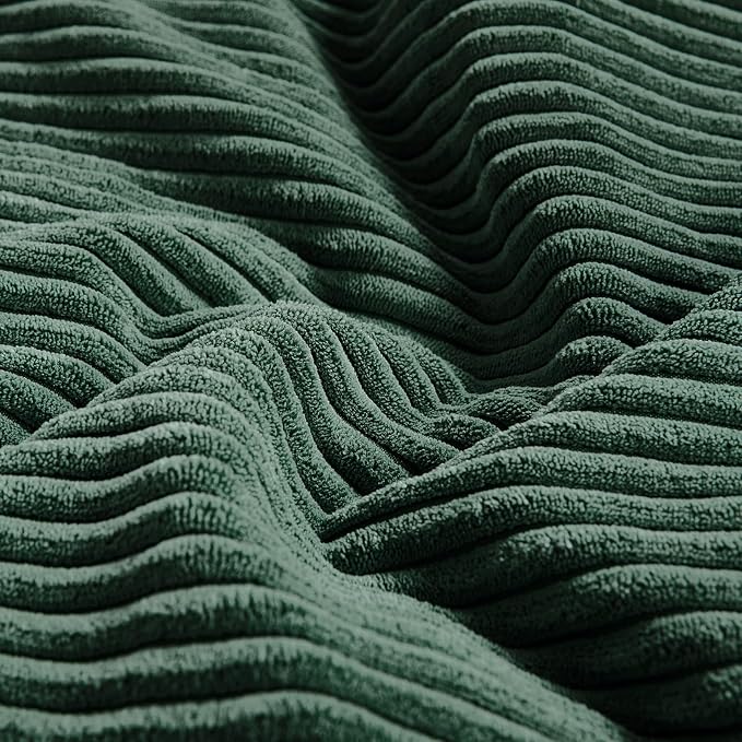 Fancy Homi Set of 2 Dark Green Lumbar Decorative Throw Pillow Covers 20x28 Inch - Image 5