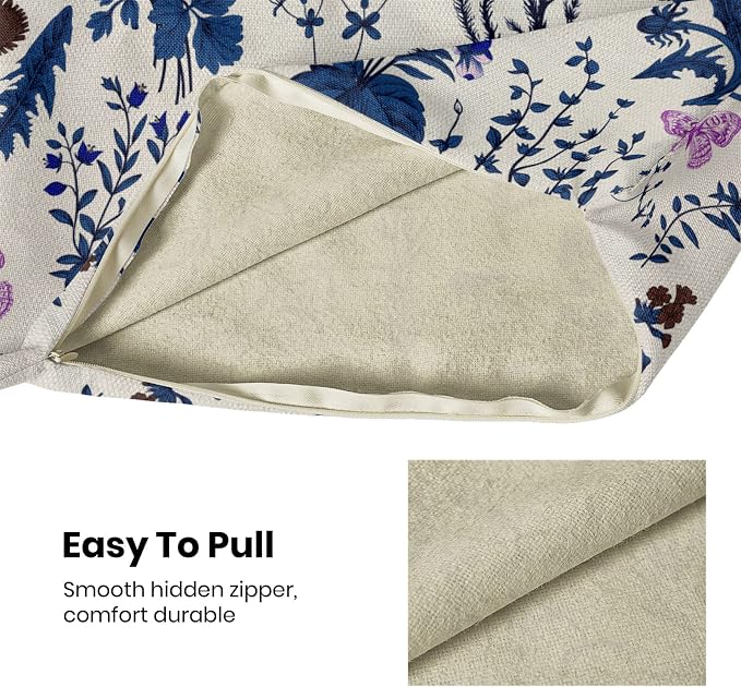 AEIOAE Summer Pillow Covers 18x18 Inch Set of 2, Seasonal Floral Outdoor - Image 5