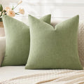 MIULEE Sage Green Couch Pillow Covers 16x16 Inch by MIULEE