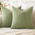 MIULEE Sage Green Couch Pillow Covers 18x18 Inch by MIULEE