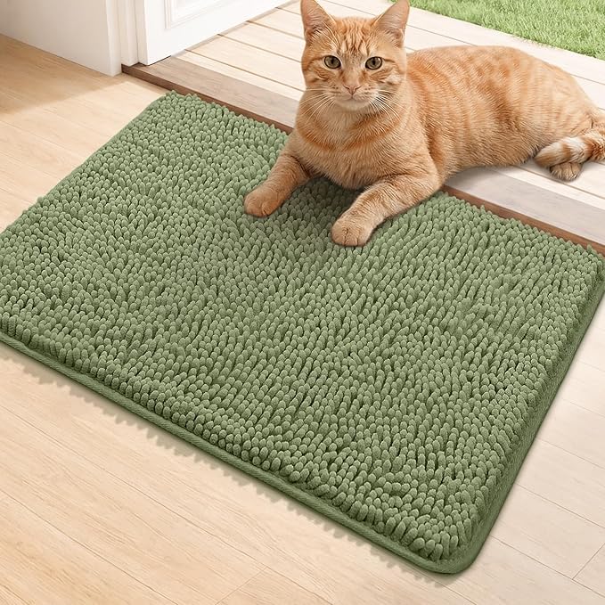 Bcoimo Super Absorbent Cat Door Mat, Pet Rugs by Bcoimo