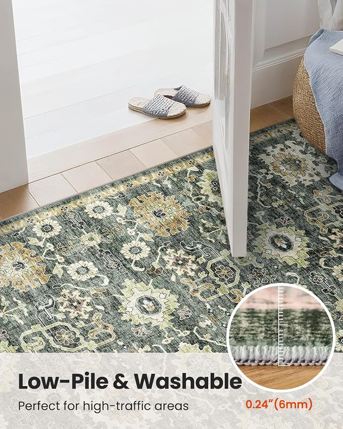 AMADA HOMEFURNISHING 6x9 Area Rugs, Vintage Rugs - Image 8