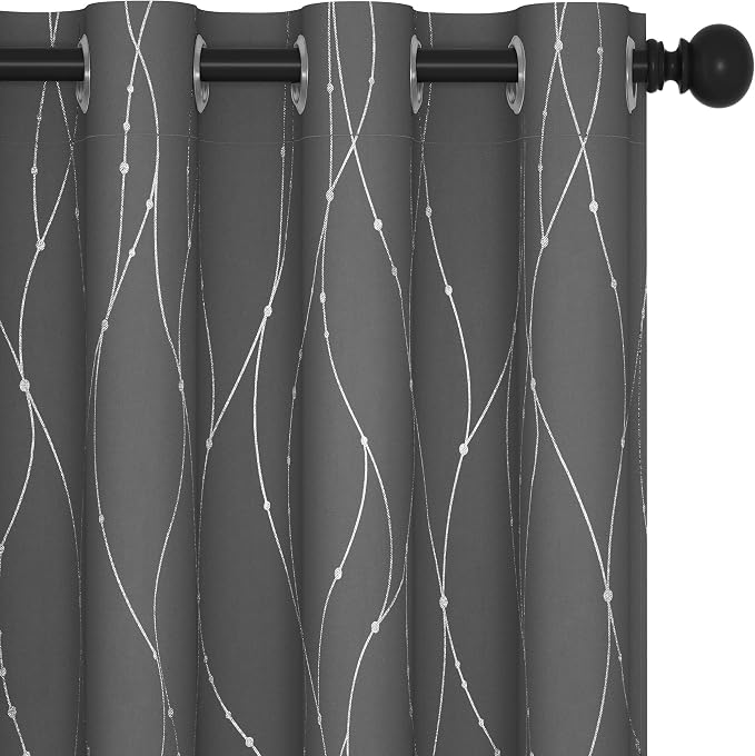 Deconovo Blackout Curtain for Bedroom, 52 x 72 Inch, Thermal Insulated by Deconovo