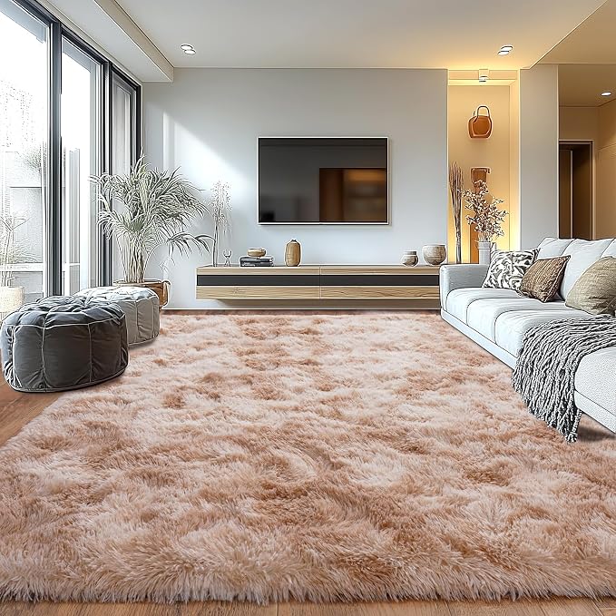 Upgrade Non-Slip Plush Rugs for Living Room, Soft Shaggy Carpets for Living Room - Image 4