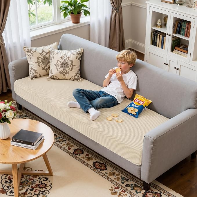 Hokway Stretch Couch Cushion Slipcovers X-Large Reversible Cushion Replacement - Image 5