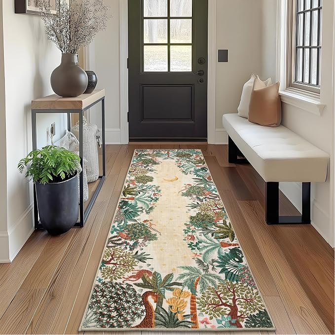 GarveeHome 2x6 Jungle Washable Runner Rug - Image 2