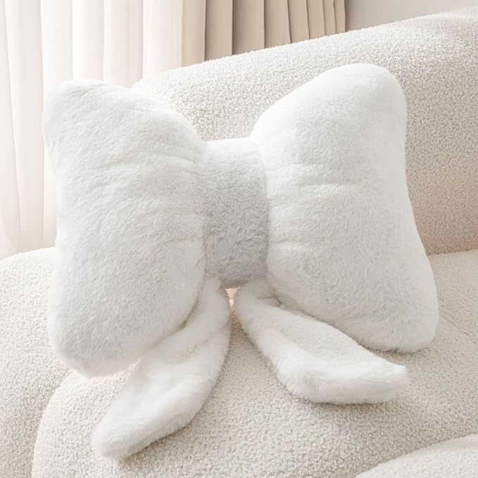 Bow Pillow Throw Pillows Butterfly Shaped Decorative Cute Pillows by Unknown
