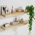 Solid Wood Floating Shelves For Wall, 36”W x 9”D x 1.56”H Large Wall Shelves by Marsmiles