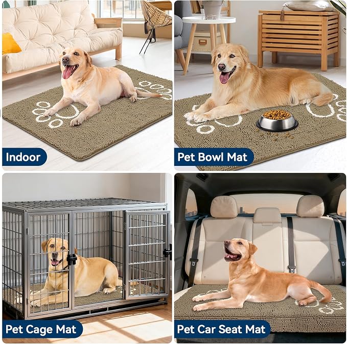 Bcoimo Super Absorbent Dog Door Mat, Pet Rugs - Image 6