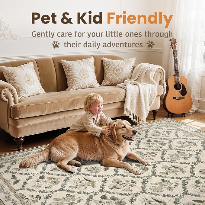 LIANLAM Washable Rug Area Rugs for Living Room - Image 4