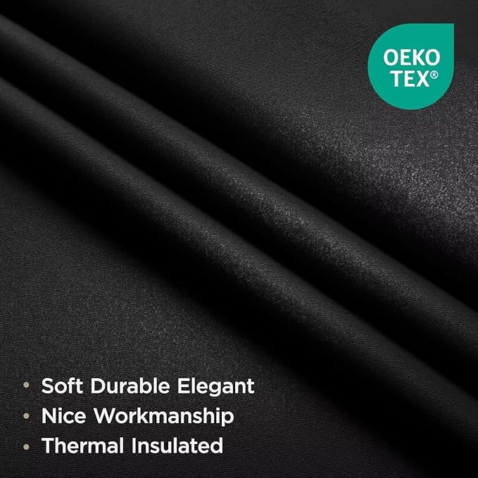 Joydeco Blackout Curtains 84 Inch Length 2 Panels Set, Thermal Insulated Long - Image 2
