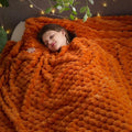 NEWCOSPLAY Super Soft Fall Queen Blanket Orange Premium Silky Flannel Fleece 3D by NEWCOSPLAY