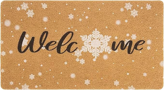 FGSS Winter-Snow-Welcome-Doormat Outdoor-Entrance by FGSS