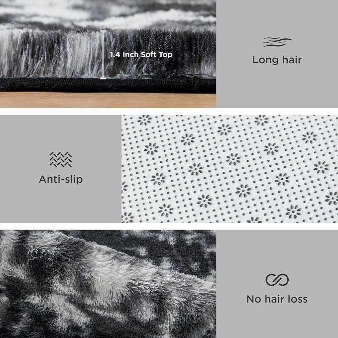 Litanika 8x10 Fluffy Shag Faux Fur Area Rug - Image 6
