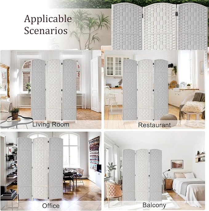 Rose Home Fashion 6 ft Tall Room Divider, Room Dividers and Folding Privacy - Image 7