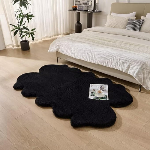 1700GSM Fuzzy Faux Sheepskin Fur Area Rug, Extra Soft Faux Fur Mat, Fluffy by Animebody