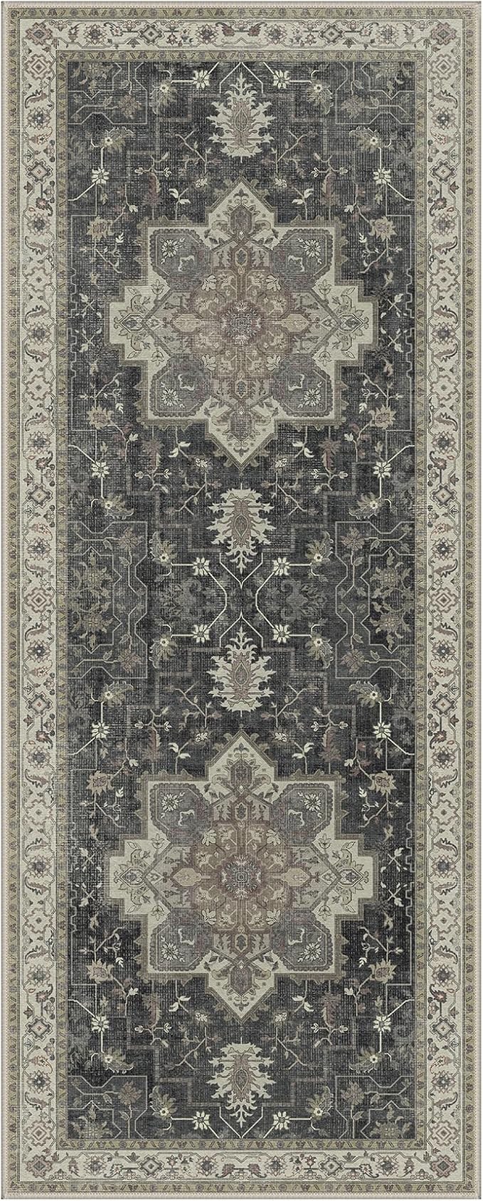 GENIMO 2x5 Runner Rugs for Hallway, Machine Washable Non Slip Vintage Rugs - Image 8