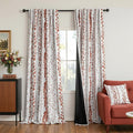 MEETSKY Boho Terracotta Blackout Curtains 84 Inches Long 2 Panels by MEETSKY