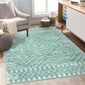 Wonnitar Moroccan Sage Green Area Rugs 5x7, Washable Rugs Non-Slip Soft Large by Wonnitar