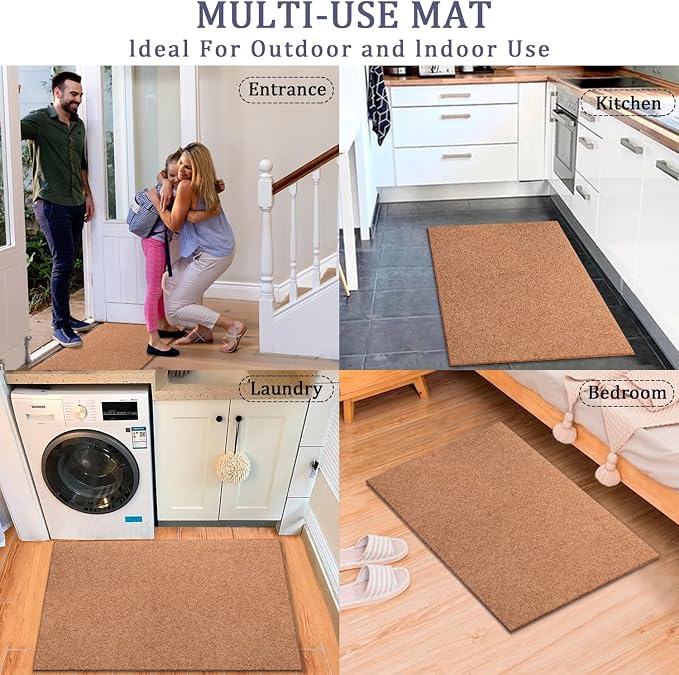 AAZZKANG Door Mats Outdoor 2 Pack Multi-Purpose Blank Doormat Large 36"x24" Non - Image 7