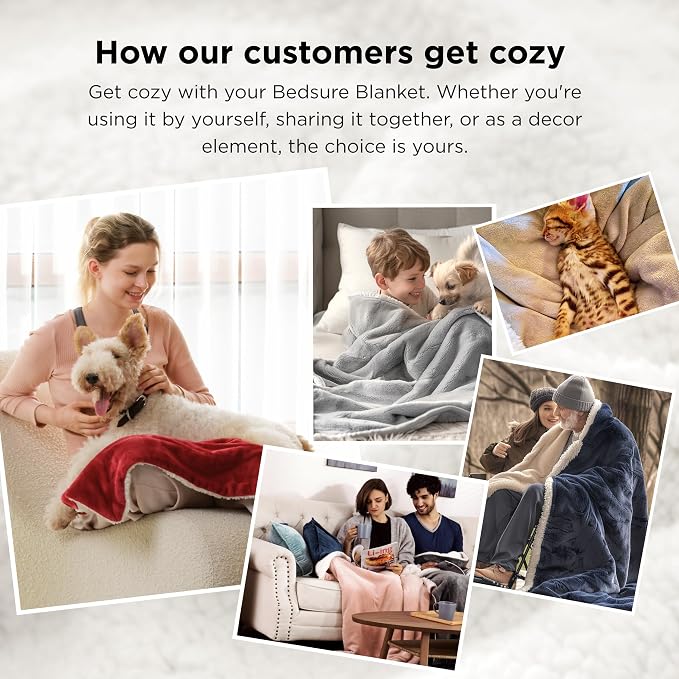 Bedsure GentleSoft Sherpa Fleece Queen Blankets - Image 7